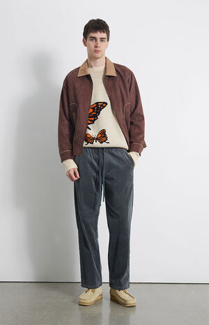 Green Corduroy Trouser Pants image number 1