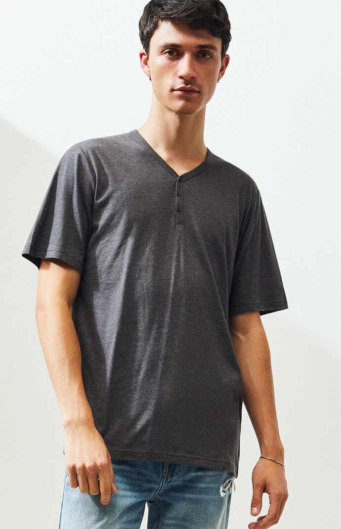 Grey Henley T-Shirt