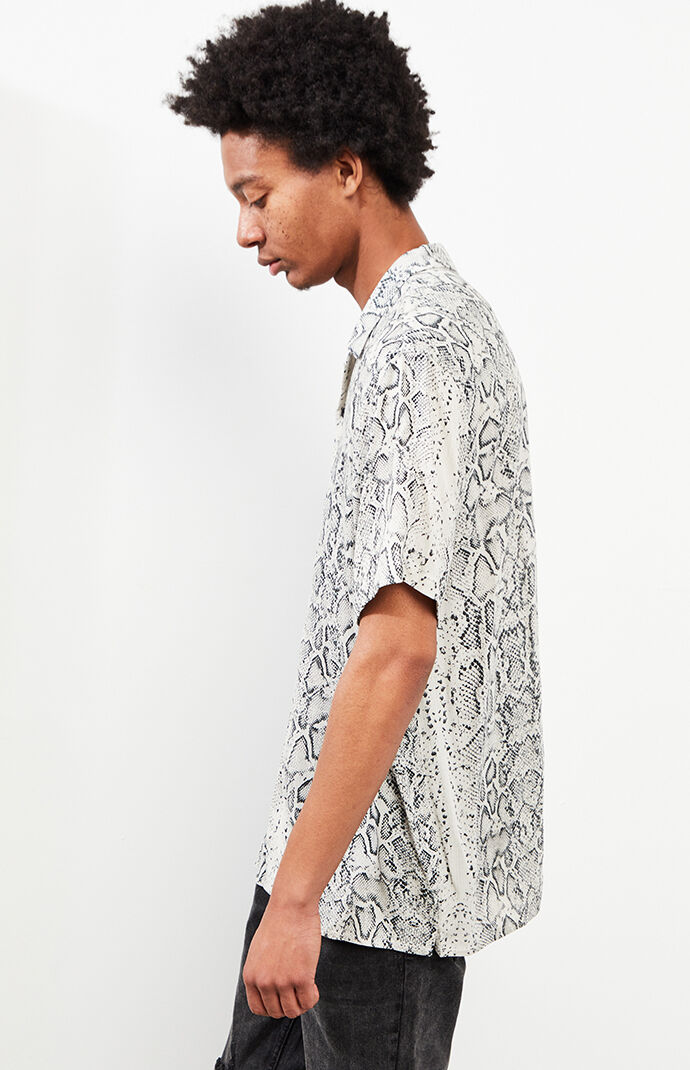 Verg Snake Print Camp Shirt