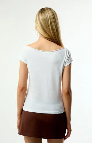 Hawaii 93 Off-The-Shoulder T-Shirt image number 4