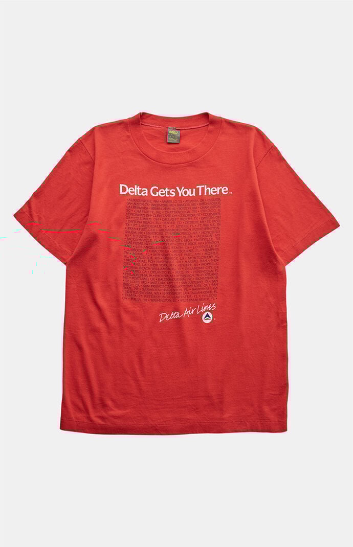 PS VINTAGE 80s Delta Airlines Graphic T-Shirt