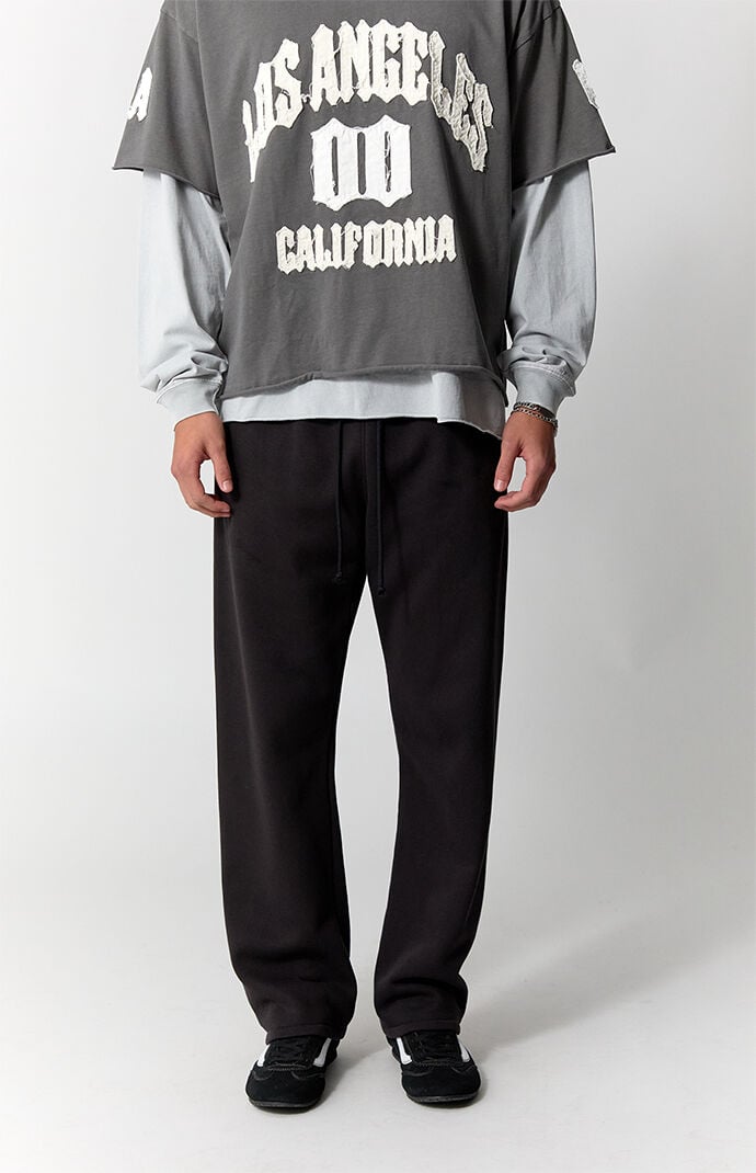 Pacsun Black Johnny Fleece Straight Sweatpants