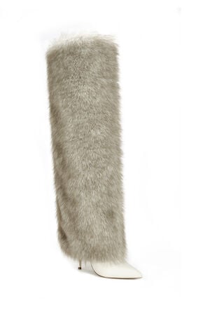 Langann Bone Faux Fur Stiletto Boots image number 2