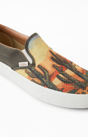 Classic Slip-On Cactus Tapestry Shoes image number 6