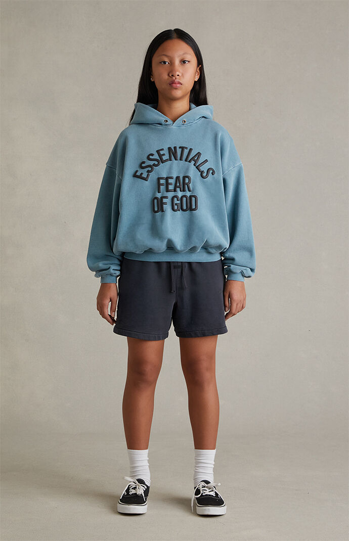 Fear of God ESSENTIALS Kids Faded Coastal Campus '90s Hoodie | Pacsun