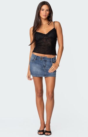 Angelina Sheer Lace Tank Top image number 4