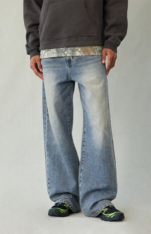 Blake Extreme Baggy Jeans Medium Blue Tint