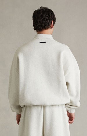 Oatmeal Heather Signature '90s Polo Sweatshirt image number 4