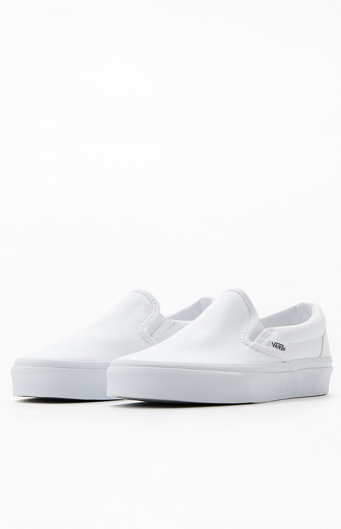 Vans Classic Slip-On White Shoes | PacSun