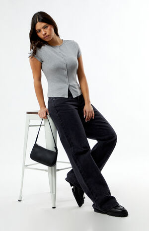 Parker Ribbed Button Top image number 4