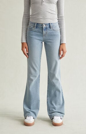 Jade Low Rise Bootcut Jeans Light Blue image number 1