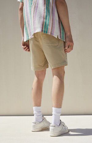 Eco Green Stretch Twill Shorts image number 5