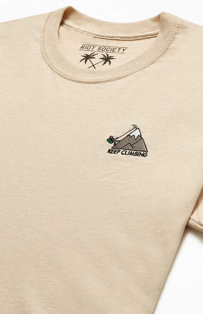 Keep Climbing Embroidered T-Shirt