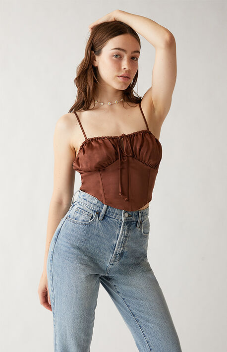 Satin Corset Top