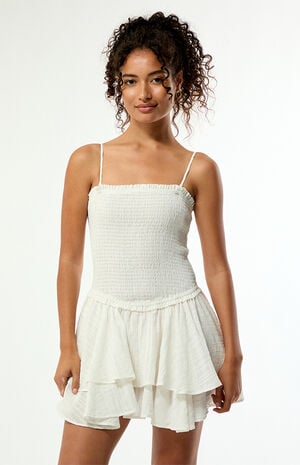 Lily Removable Strap Smocked Mini Dress image number 2