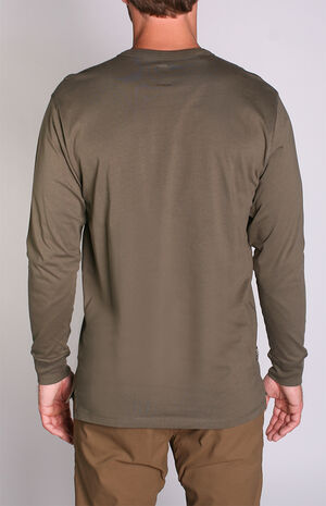 Olive Density Premium Long Sleeve T-Shirt image number 2