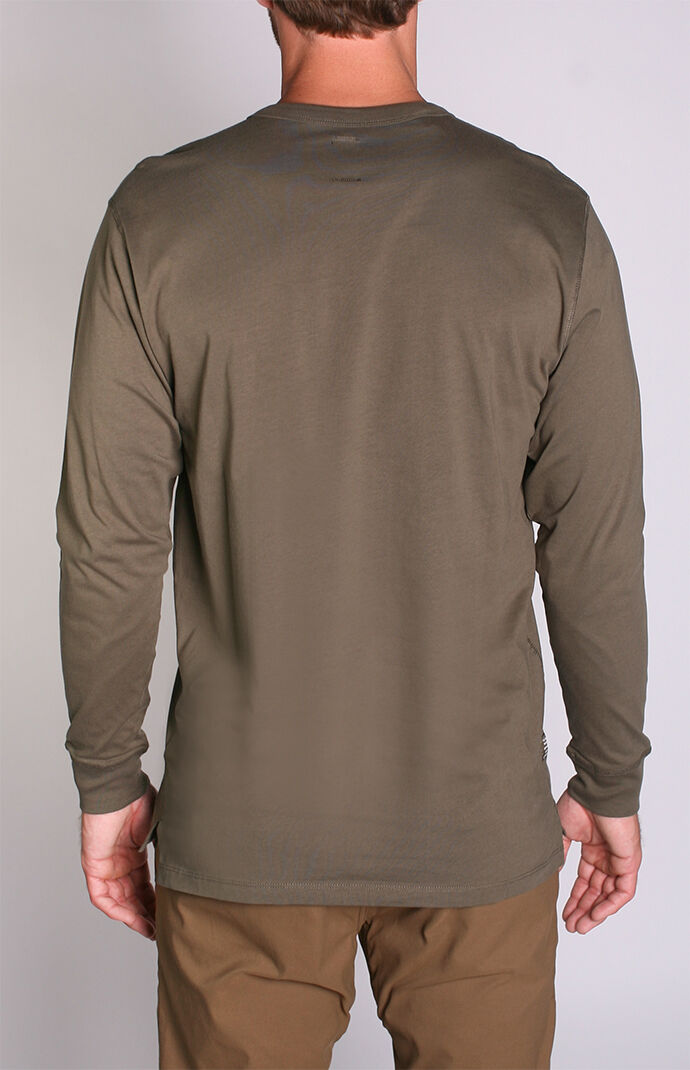 Olive Density Premium Long Sleeve T-Shirt