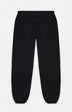 Women's Jet Black Reverse Fleece Sweatpants image number 1