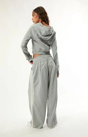 Graphic Loose Wide Leg Sweatpants image number 1