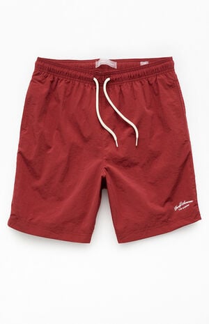 Brick Red Collegiate 6.5" Swim Trunks