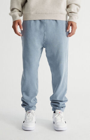 Blue Stone Wash Relaxed Sweatpants image number 1