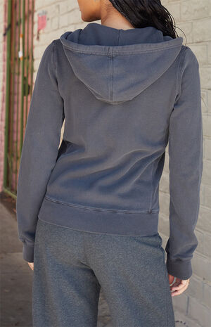 Dark Gray Zip Up Hoodie image number 4
