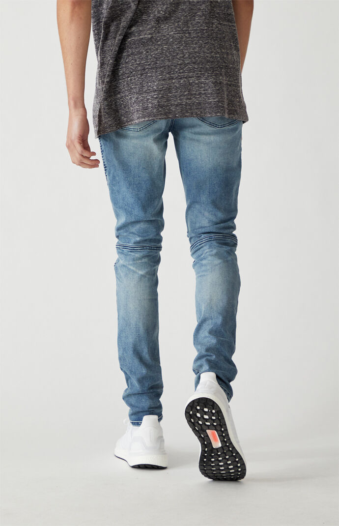 Pacsun stacked skinny moto jeans top