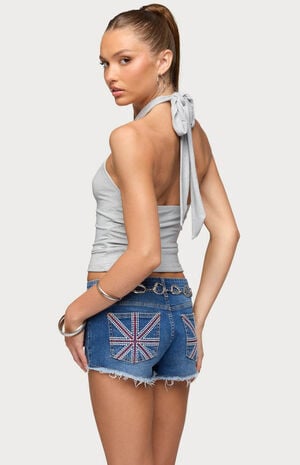 Katalya Glitter Halter Top image number 3
