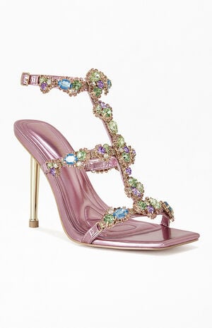 Women's Khai Pink Stiletto Sandals image number 2