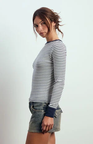 Kelsey Thermal Cuff Long Sleeve Top image number 4