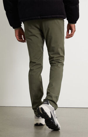 Olive Slim Chino Comfort Stretch Pants image number 4