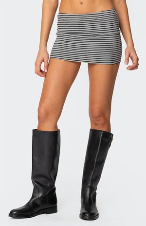Leana Striped Mini Skirt image number 2