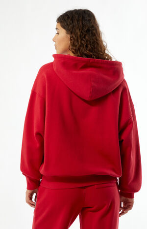 Denim Applique Zip Up Hoodie image number 4