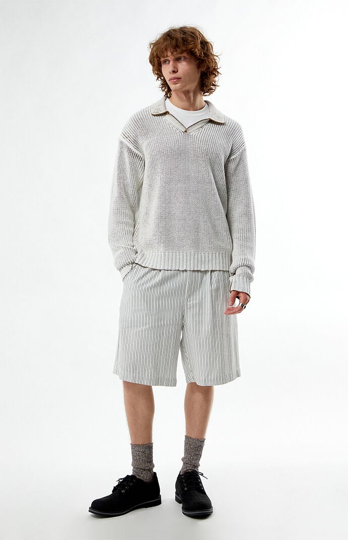 FIELD OF STUDY by Pacsun Sprayed Collared Sweater