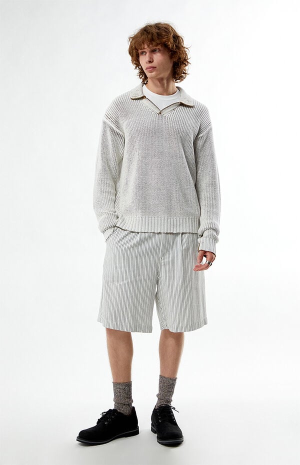FIELD OF STUDY by Pacsun Sprayed Collared Sweater