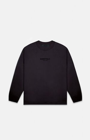 Jet Black Long Sleeve T-Shirt image number 6