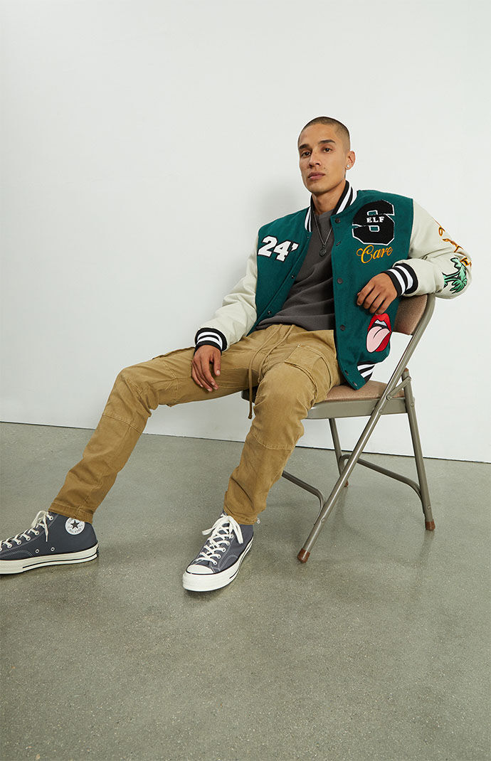 PacSun Self Care Varsity Jacket PacSun