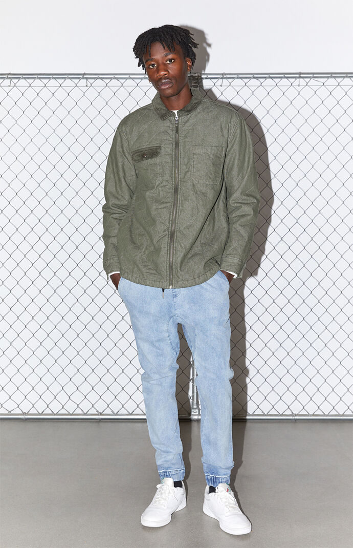 Forest Night Quilted Shacket