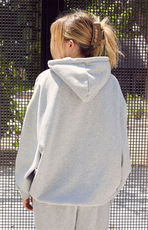 Heather Grey Full Zip Hoodie image number 3