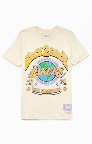 Mitchell & Ness Back To Back LA Lakers T-Shirt