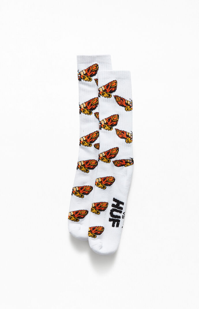 x Godzilla Mothra Crew Socks