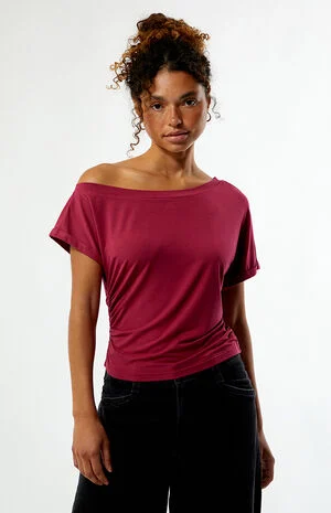 Allie Off-The-Shoulder Cinched Top image number 2