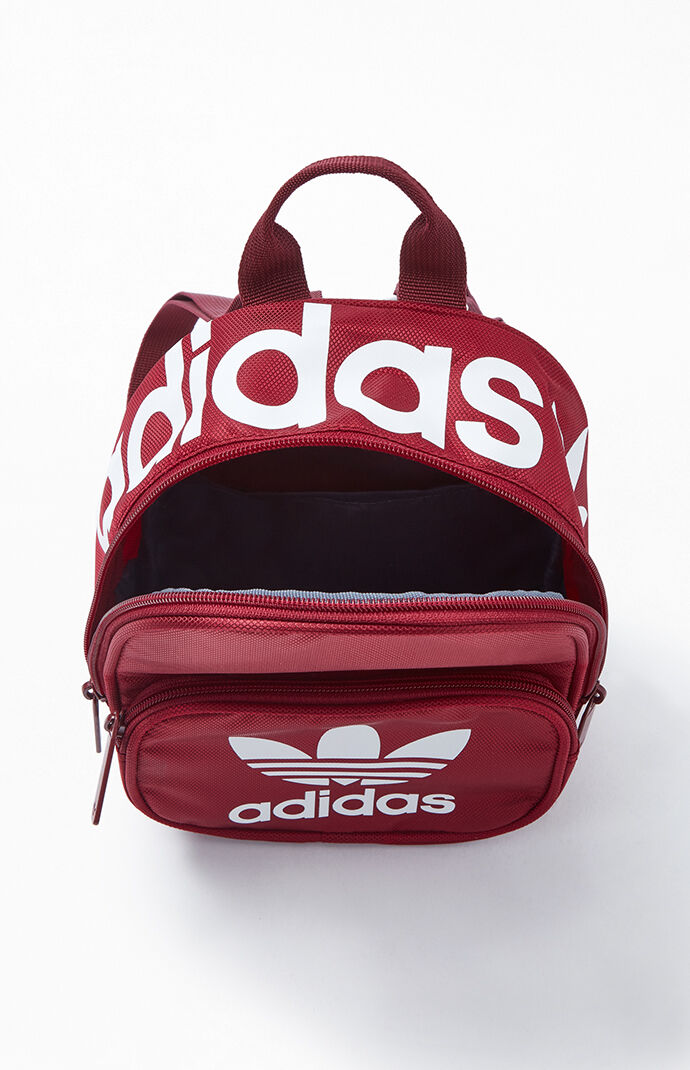 maroon backpack adidas