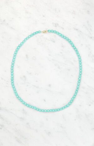 Green Zara Beaded Necklace image number 1