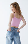 Pink Basic Cami Top Pink Basic Cami Top image number null