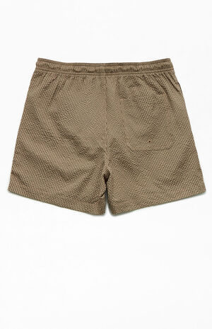 Striped Seersucker 15" Swim Trunks image number 2