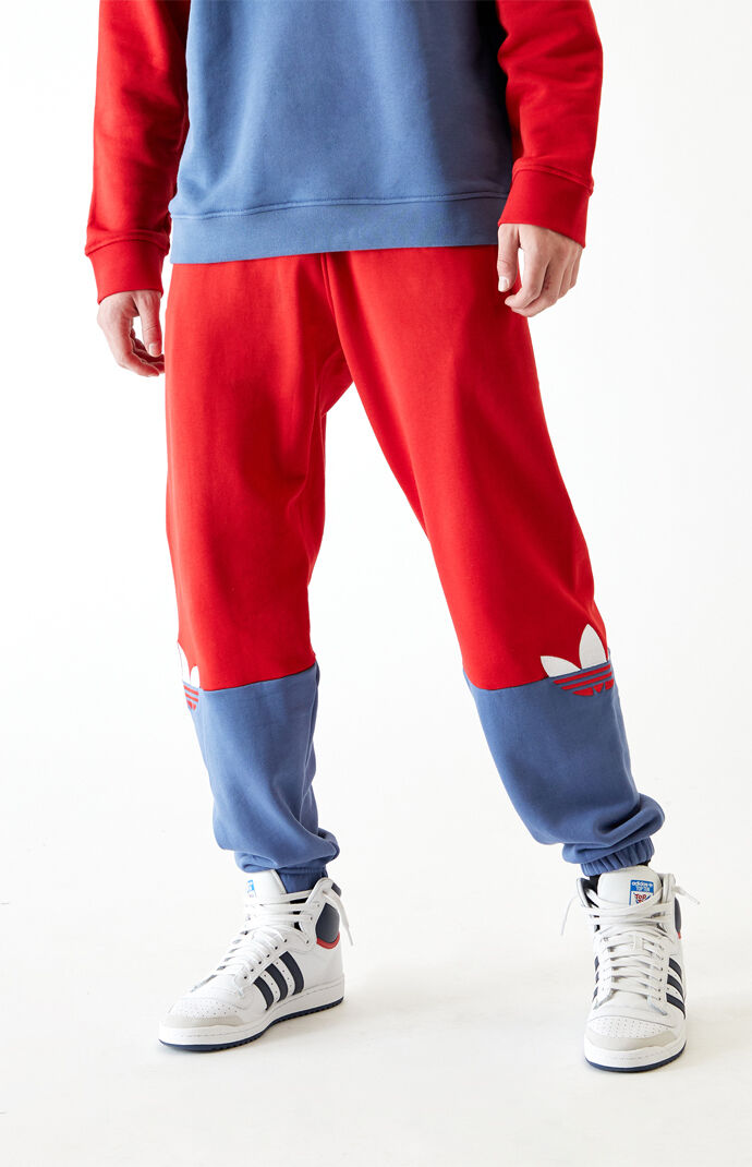 Red & Blue Adicolor Sliced Trefoil Sweatpants