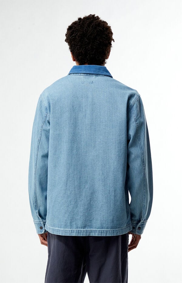 Brixton Herringbone Lightweight Denim Chore Jacket