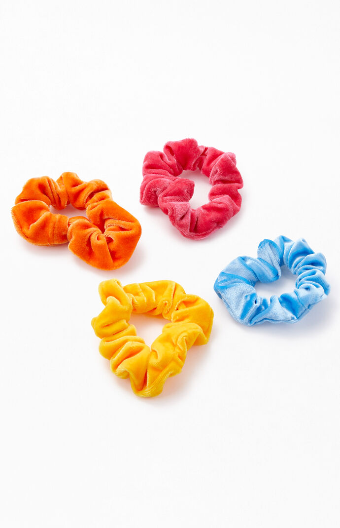 Neon Velvet Scrunchie Pack