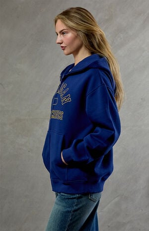Michigan Wolverines Embroidered Zip Up Hoodie image number 3